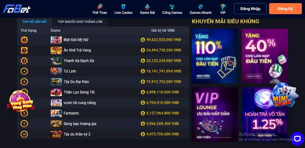 Sự kiện đặc biệt fa8bet